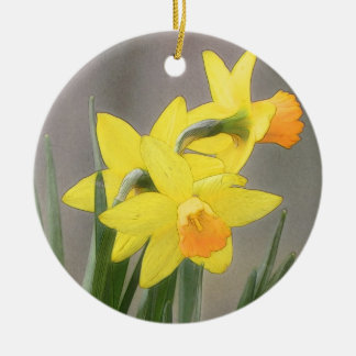 Adorno De Cerámica Narcisos preciosos de la primavera
