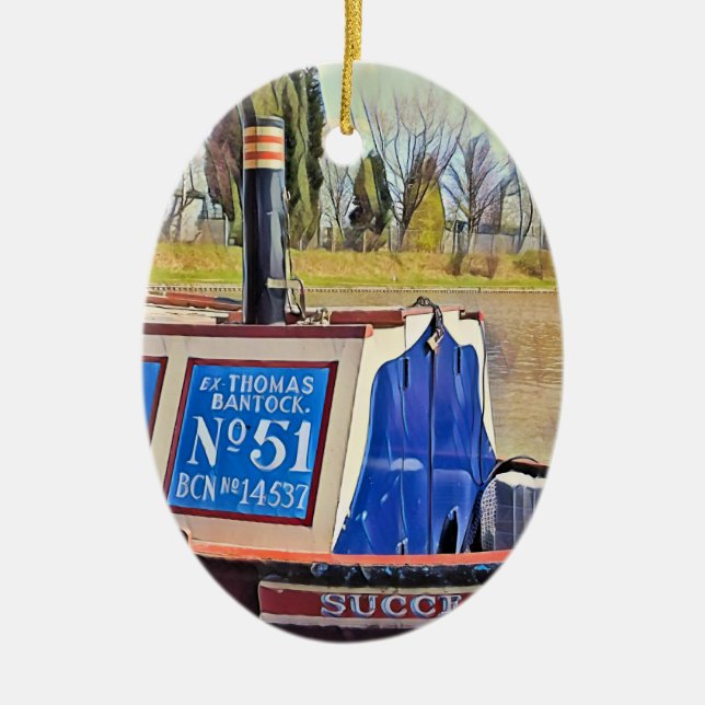 ADORNO DE CERÁMICA NARROWBOATS (Frente)