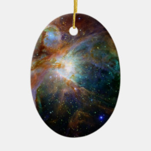 Adorno De Cerámica NASA rojiza de la nebulosa de Orión