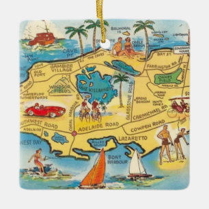 Adorno De Cerámica Nassau - Nueva Providence