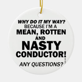 Adorno De Cerámica Nasty Conductor