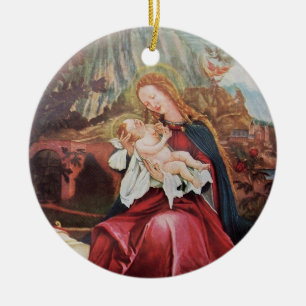 ADORNO DE CERÁMICA NATIVIDAD CON ÁNGELES - MAGIA DE NAVIDADES