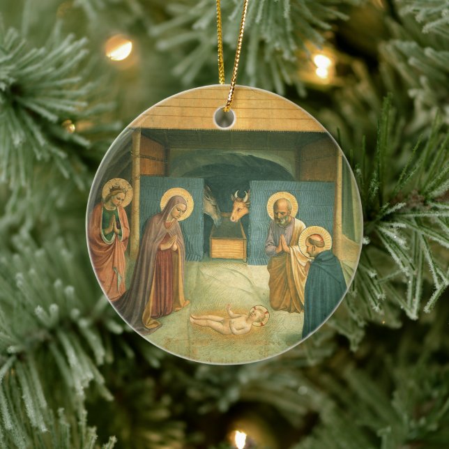 Adorno De Cerámica Natividad de Fra Angelico (Árbol)