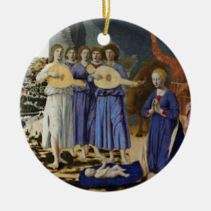 Adorno De Cerámica NATIVIDAD DE JESÚS, ÁNGELES por PIERO DELLA FRANCE