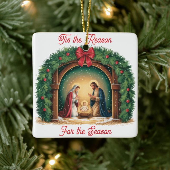 Adorno De Cerámica Nativity Ornament (Árbol)