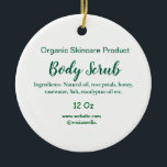 Adorno De Cerámica Naturaleza verde orgánica exfoliación corporal man<br><div class="desc">diseño</div>