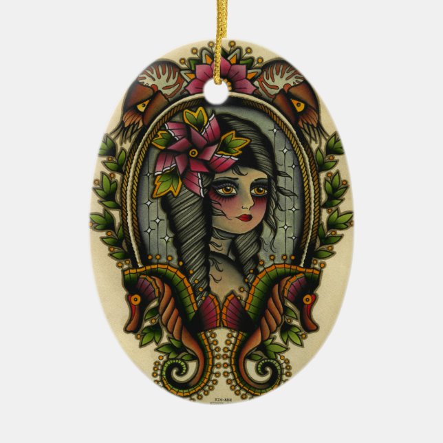 Adorno De Cerámica nautilus (Frente)