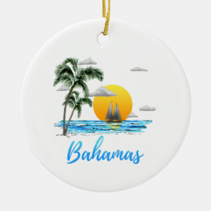 Adorno De Cerámica Navegación por las Bahamas