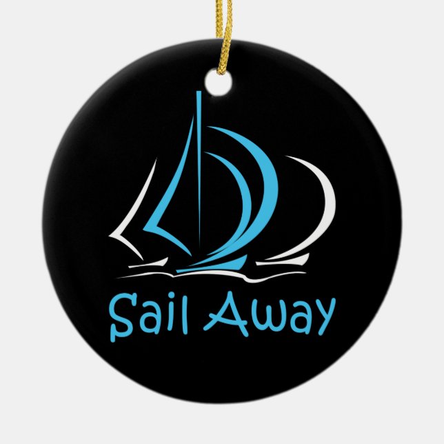 Adorno De Cerámica Navegar Por El Navegador Barco Marítimo Sand Ocean (Frente)