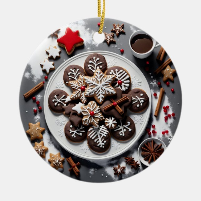 Adorno De Cerámica Navidad 1 - 001 (Frente)