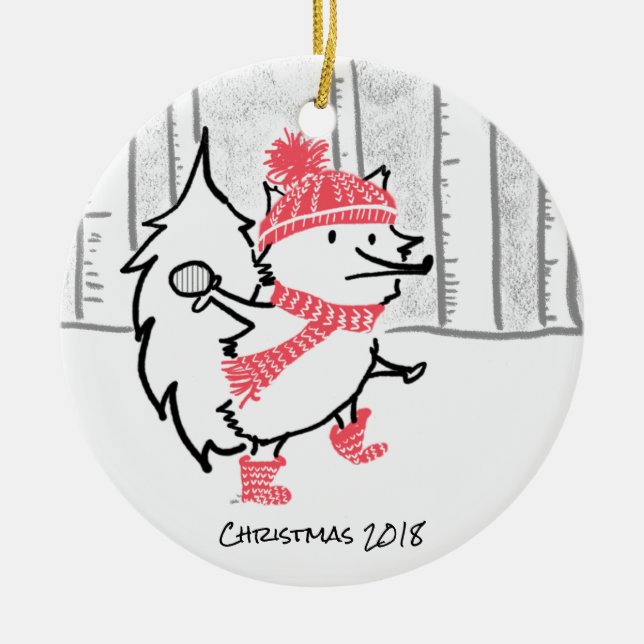 Adorno De Cerámica Navidad 2018 (Frente)