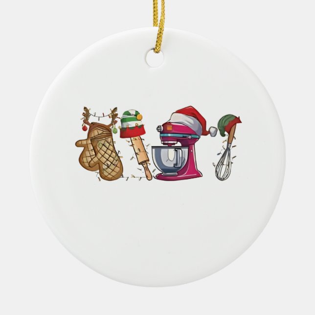 Adorno De Cerámica Navidad 2026,  (Frente)