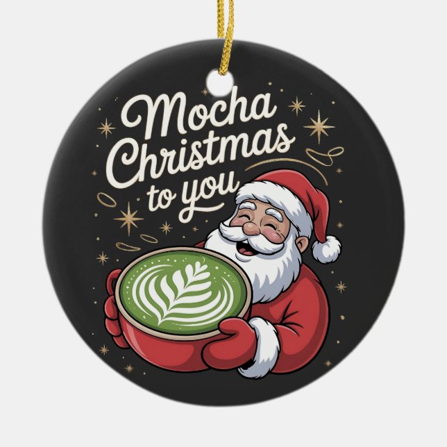 Adorno De Cerámica Navidad 2026,  (Frente)
