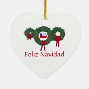 Adorno De Cerámica Navidad 2 de Chile