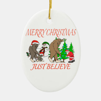 Adorno De Cerámica Navidad 2 de la familia de Bigfoot