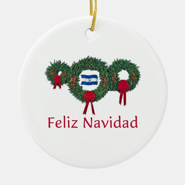 Adorno De Cerámica Navidad 2 de Nicaragua (Frente)