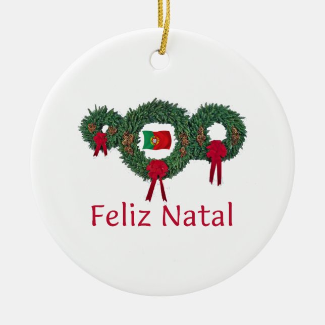 Adorno De Cerámica Navidad 2 de Portugal (Frente)