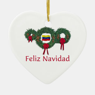 Adorno De Cerámica Navidad 2 de Venezuela