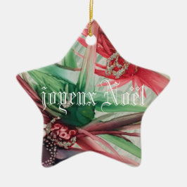 Adorno De Cerámica Navidad alegeux Noel/Merry en francés