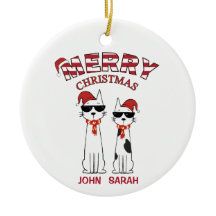 Navidad Alegre Personalizada con Gatos Frios Rayad