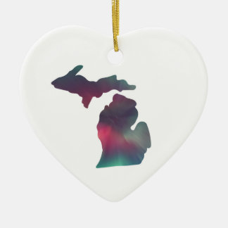 Adorno De Cerámica Navidad Aurora de Michigan