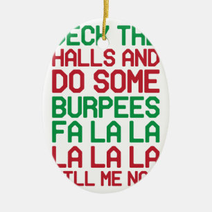 Adorno De Cerámica Navidad Burpees