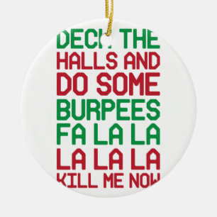 Adorno De Cerámica Navidad Burpees