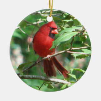 Adorno De Cerámica Navidad cardinal