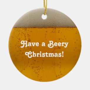 Adorno De Cerámica Navidad cervecero - alcohol/ornamento cervecero