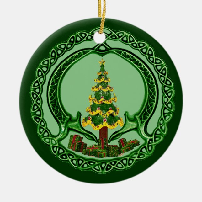 Adorno De Cerámica Navidad Chaddagh (Frente)