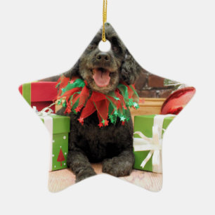 Adorno De Cerámica Navidad - Cockapoo - Trumbo