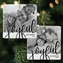 Navidad con Foto de Familia Feliz Dos