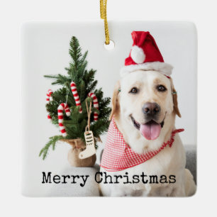 Adorno De Cerámica Navidad con Foto Personalizada
