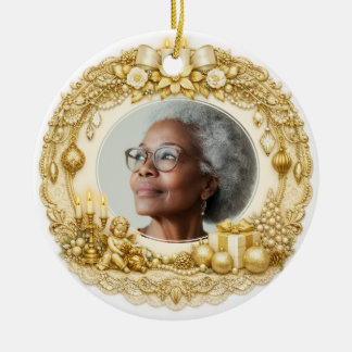 Adorno De Cerámica Navidad conmemorativa de 2 lados 