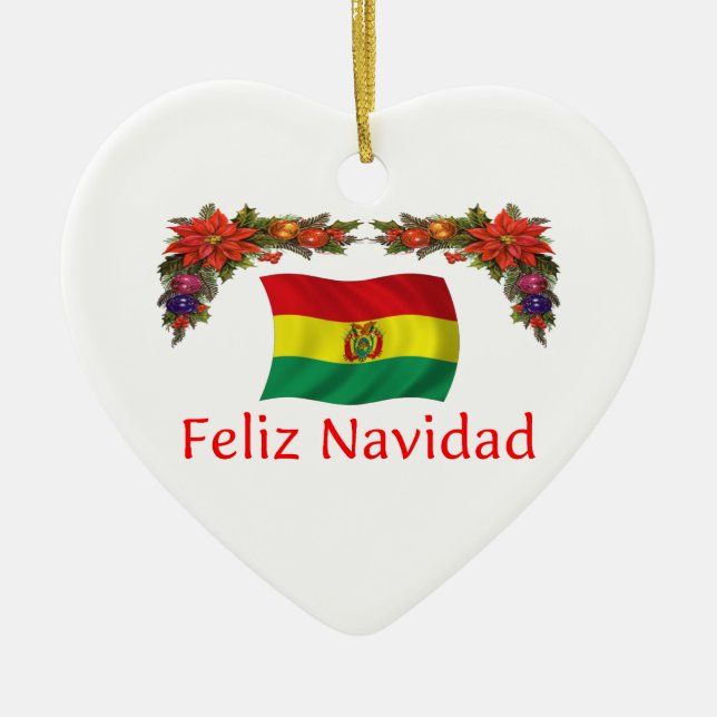 Adorno De Cerámica Navidad de Bolivia (Frente)
