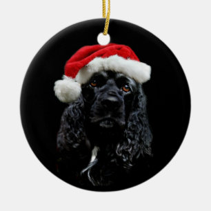 Adorno De Cerámica Navidad de cocker spaniel