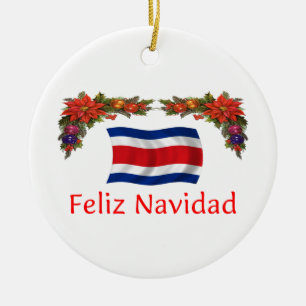 Adorno De Cerámica Navidad de Costa Rica