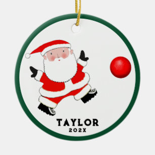 Adorno De Cerámica Navidad de Kickball 2023 Coleccionable