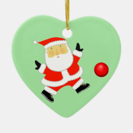 Adorno De Cerámica Navidad de Kickball Personalizada