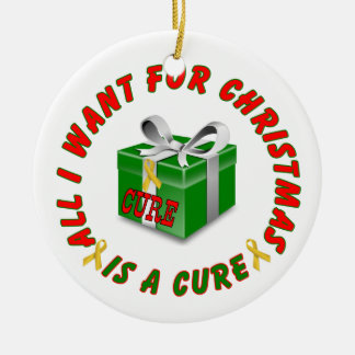 Adorno De Cerámica Navidad de la cinta de la conciencia del oro del