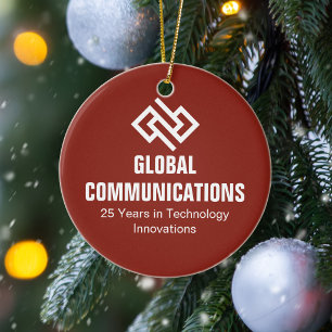 Adorno De Cerámica Navidad de la empresa de tecnología cibernética ro