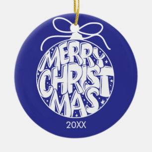 Adorno De Cerámica Navidad de Lapis Merry