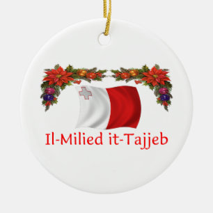 Adorno De Cerámica Navidad de Malta