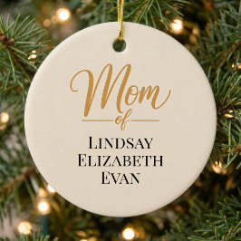 Adorno De Cerámica Navidad de Mamá Elegante Personalizada
