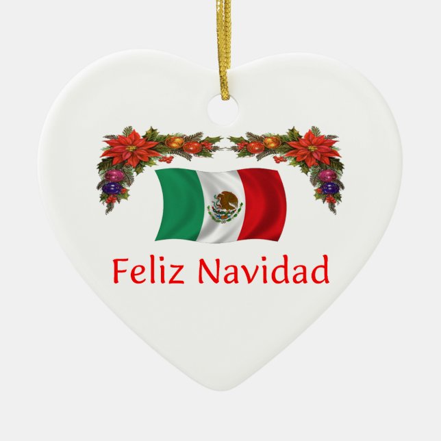 Adorno De Cerámica Navidad de México (Frente)