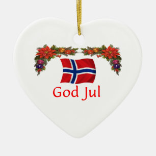 Adorno De Cerámica Navidad de Noruega