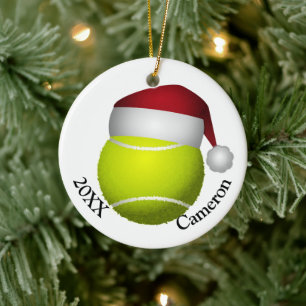 Adorno De Cerámica Navidad de Pelota de Tenis