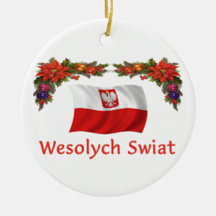 Adorno De Cerámica Navidad de Polonia