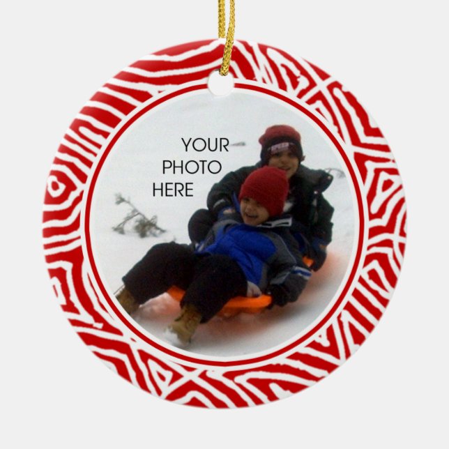 Adorno De Cerámica Navidad de Scribbleprint (Frente)