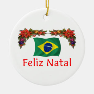 Adorno De Cerámica Navidad del Brasil